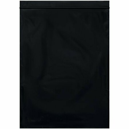 BSC PREFERRED 9 x 12'' - 2 Mil Black Reclosable Poly Bags, 1000PK S-12323BL